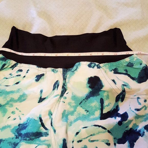 2/$20 Zumba Teal White Logo Print Cargo Pants, Zip Pockets, Woman Small - Picture 9 of 15